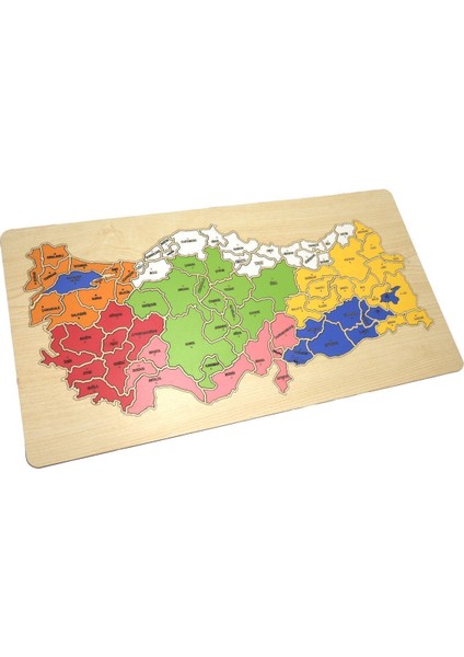 Ahşap Türkiye Haritası Puzzle Yapboz