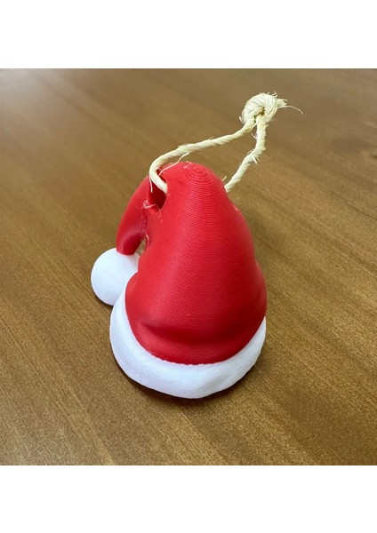 Noel Baba Şapkası Yılbaşı Ağacı Süsü - 9'lu modelleri