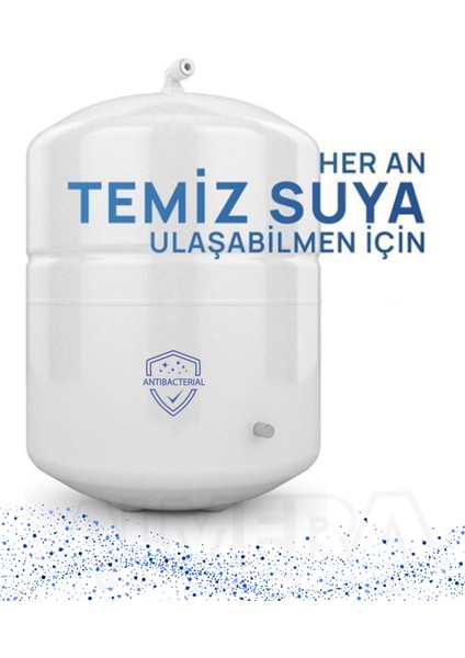 Premium Pompalı Akıllı Tds Ekranlı Ekstra Mineralli Çelik Tanklı LG Membranlı Dijital Su Arıtma Cihazı (Montaj Dahil)