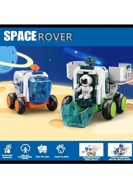 Uzay Istasyon Oyuncağı 3 Lü Set Oyuncak Roket & Uzay Mekiği & Uzay Aracı & Ay Taşıtı & Astronot fırsatları