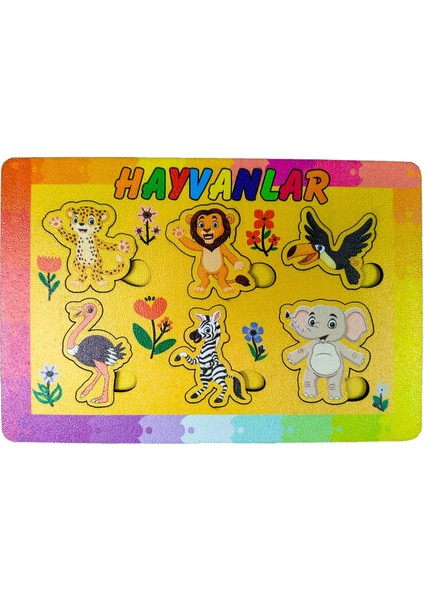 5'li Eğitici Çocuk Bultak Yabboz Puzzle Seti2 14X20 cm (Bt 6-10)
