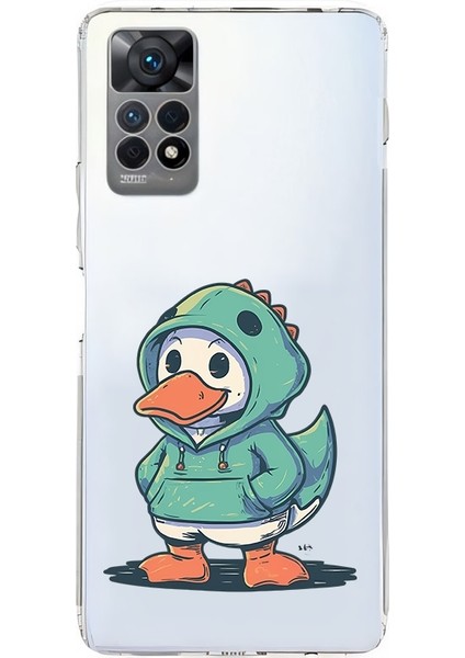 Xiaomi Redmi Note 11 Pro 4g Uyumlu Hoodie Ördek Desenli Silikon Kılıf