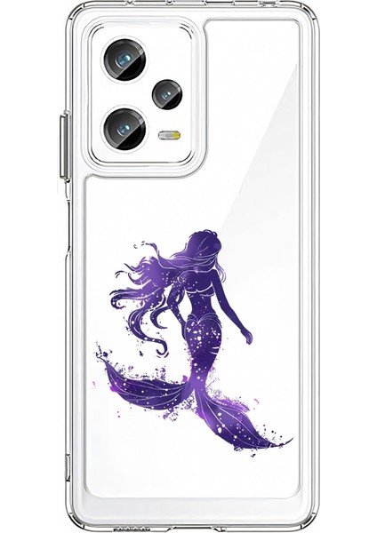 Xiaomi Redmi Note 12 Pro Plus Uyumlu Denizkızı Figürü Desenli Silikon Kılıf