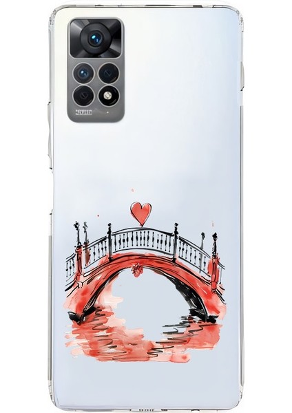 Xiaomi Redmi Note 12 Pro 4g Uyumlu Aşk Köprüsü Desenli Silikon Kılıf