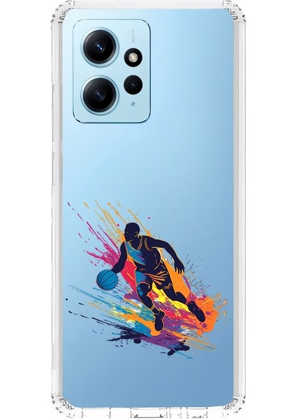Xiaomi Redmi Note 12 4g Uyumlu Basketbolcu Desenli Silikon Kılıf