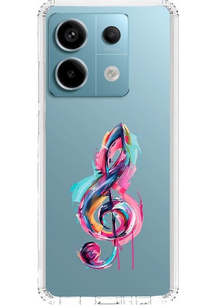 Xiaomi Redmi Note 13 Pro 5g Uyumlu Müzik Notası Desenli Silikon Kılıf