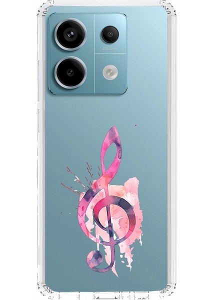 Xiaomi Redmi Note 13 Pro 5g Uyumlu Müzik Notası Desenli Silikon Kılıf