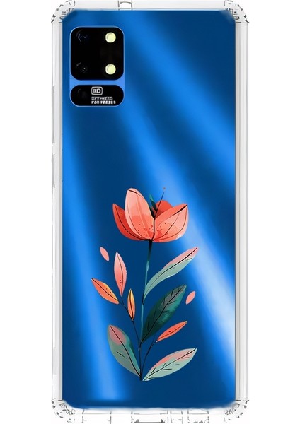 Reeder S19 Max Uyumlu Zarif Çiçek Desenli Silikon Kılıf