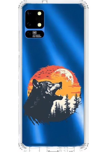 Reeder S19 Max Uyumlu Agresif Kurt Silüeti Desenli Silikon Kılıf