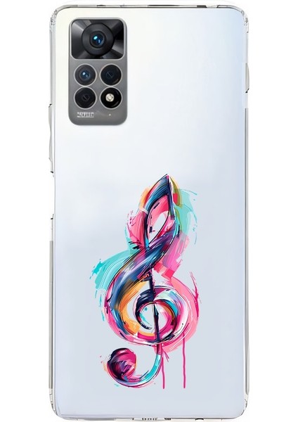 Xiaomi Redmi Note 12 Pro 4g Uyumlu Müzik Notası Desenli Silikon Kılıf