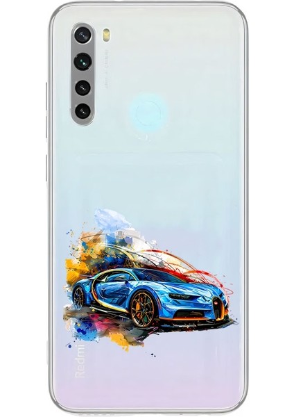 Xiaomi Redmi Note 8 Uyumlu Spor Araba Desenli Silikon Kılıf