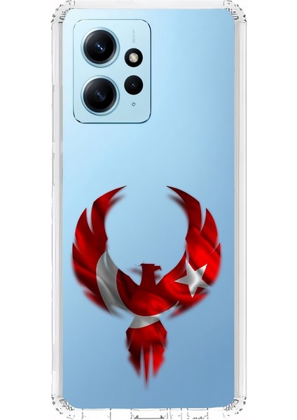 Xiaomi Redmi Note 12 4g Uyumlu Türk Anka Desenli Silikon Kılıf