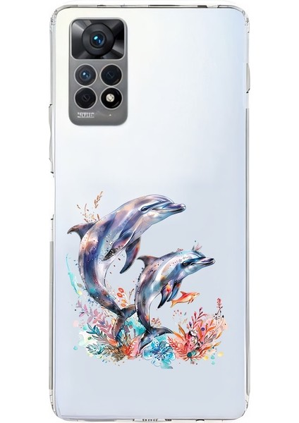 Xiaomi Redmi Note 11 Pro 4g Uyumlu Yunus Aşkı Desenli Silikon Kılıf