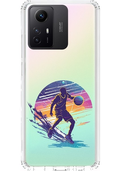 Xiaomi Redmi Note 12 S Uyumlu Basketçi Adam Desenli Silikon Kılıf