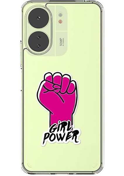 Xiaomi Redmi 13C Uyumlu Girl Power Desenli Silikon Kılıf