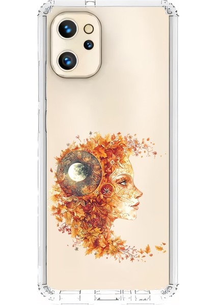 Reeder S19 Max Pro Uyumlu Sonbahar Kadın Desenli Silikon Kılıf