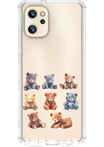 Reeder S19 Max Pro Uyumlu Sevimli Ayılar Desenli Silikon Kılıf