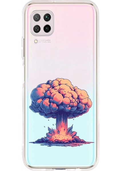 Huawei P40 Lite Uyumlu Patlama Anı Desenli Silikon Kılıf