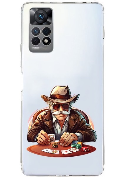 Xiaomi Redmi Note 11 Pro 4g Uyumlu Poker Adamı Desenli Silikon Kılıf