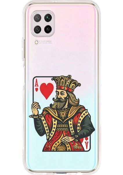 Huawei P40 Lite Uyumlu Kupa Kralı Desenli Silikon Kılıf