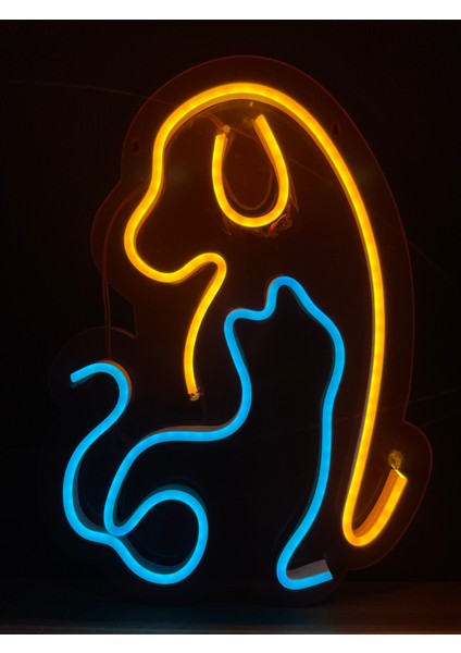 Neon LED Duvar Dekoratif Aydınlatma -Köpek, 22X26CM- fiyatları