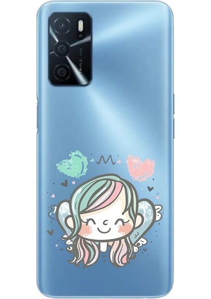 Oppo A16 Uyumlu Deniz Perisi Desenli Silikon Kılıf