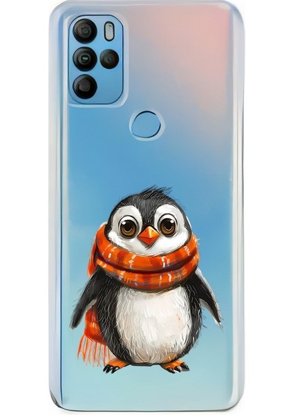 General Mobile Gm 21 Pro Uyumlu Atkılı Penguen Desenli Silikon Kılıf