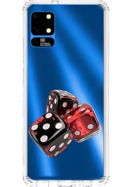 Reeder S19 Max Uyumlu Siyah Şans Zarları Desenli Silikon Kılıf