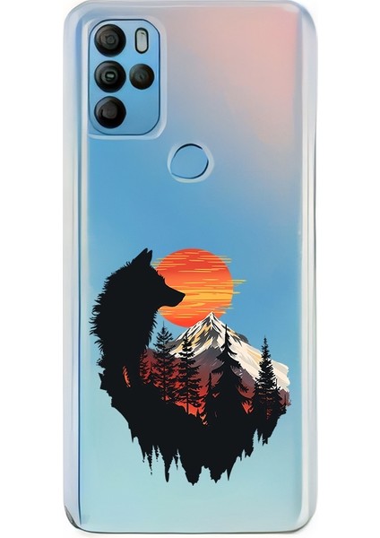 General Mobile Gm 21 Pro Uyumlu Kurt Günbatımı Desenli Silikon Kılıf