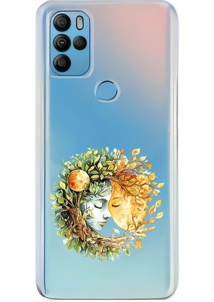 General Mobile Gm 21 Pro Uyumlu Doğa ve Kadın Desenli Silikon Kılıf