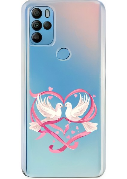 General Mobile Gm 21 Pro Uyumlu Aşk Kuşları Desenli Silikon Kılıf