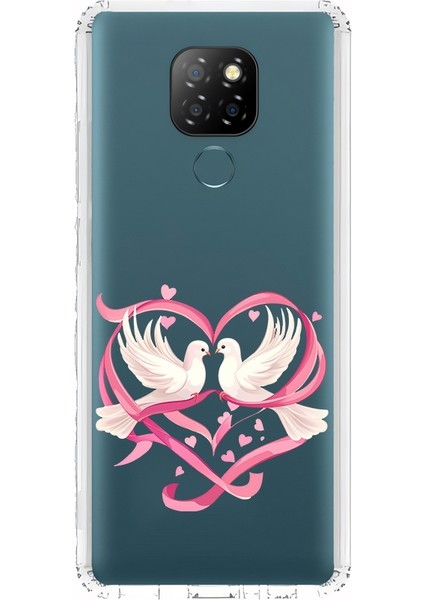 General Mobile Gm 20 Uyumlu Aşk Kuşları Desenli Silikon Kılıf