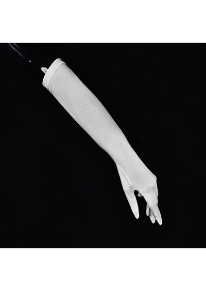 Kırık Beyaz Uzun Saten Eldiven fırsatları