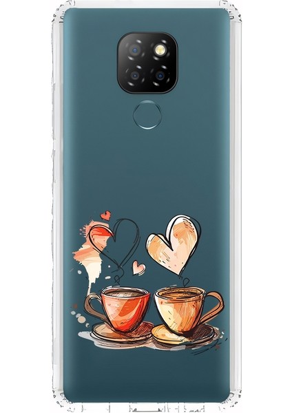 General Mobile Gm 20 Uyumlu Kahve Aşkı Desenli Silikon Kılıf