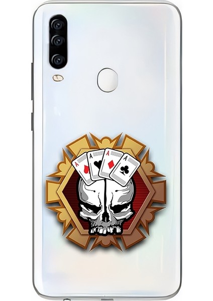 General Mobile Gm 20 Pro Uyumlu Kafatası Poker Desenli Silikon Kılıf
