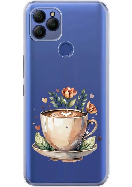 General Mobile Gm 21 Uyumlu Kahve Keyfi Desenli Silikon Kılıf