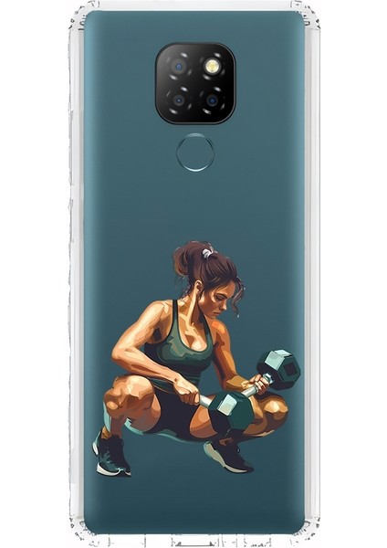 General Mobile Gm 20 Uyumlu Sporcu Kadın Desenli Silikon Kılıf
