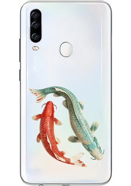 General Mobile Gm 20 Pro Uyumlu Koi Balıkları Desenli Silikon Kılıf