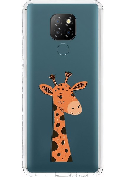 General Mobile Gm 20 Uyumlu Sevimli Zürafa Desenli Silikon Kılıf
