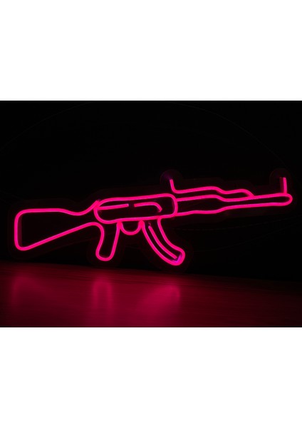 Neon LED Duvar Dekoratif Aydınlatma -Gamer Silah2, 40X13CM- fiyatları