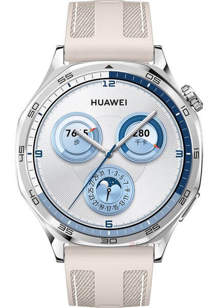 Huawei Watch Gt5 Pro 46MM ile Uyumlu Metal Tokalı Dikiş Detaylı Şık Dokuma Silikon Kordon