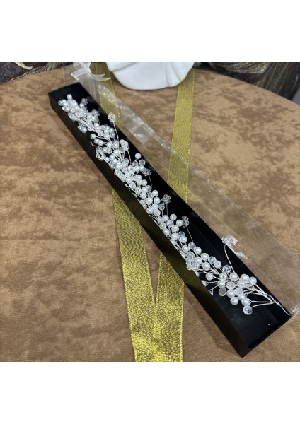 Hareketli Kristal Çiçekli Gelin Saç Aksesuarı fiyatları