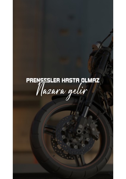 Sticker Master Prensesler Hasta Olmaz Nazara Gelir Motorsiklet,kask,laptop,motor ve Oto Araç Sticker 20 x 6 cm Beyaz fiyatları