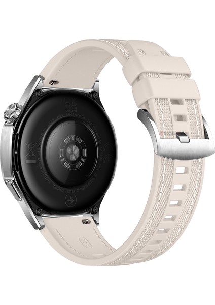 Huawei Watch Gt4 46MM ile Uyumlu Metal Tokalı Dikiş Detaylı Şık Dokuma Silikon Kordon fiyatları