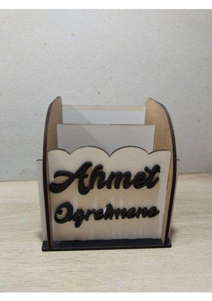 Kalemlik 2 Adet Renkli Kişiye Özel Isim Yazılı (3 mm Mdf) fiyatları