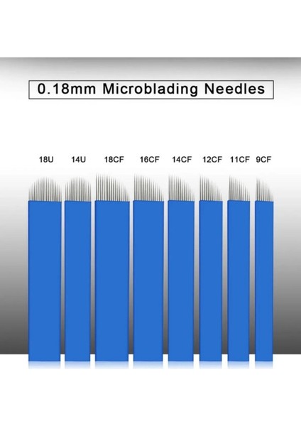 Microblading Uygulama Iğnesi 10 Adet / 0.18 14CF