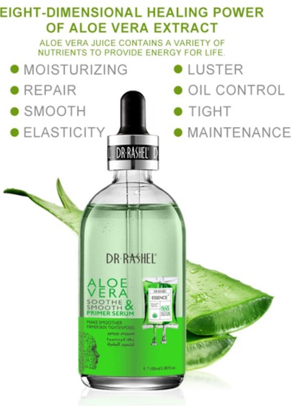 Aloe Vera Yatıştırıcı ve Pürüzsüzleştirici Astar Serum 100ml(1 Adet)