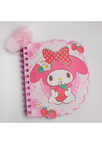 Piraye Gift Sanrio My  Melody Pon  Pon Detaylı Defter