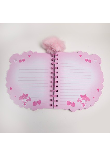 Piraye Gift Sanrio My  Melody Pon  Pon Detaylı Defter