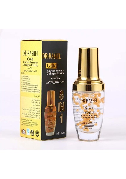 Altın Havyar Ampul Nemlendirici Beyazlatıcı Kolajen Elastin Yüz Serumu 40ml (1 Adet)
